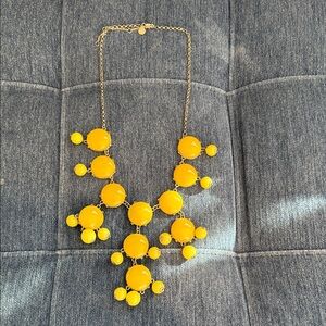 JCrew Yellow Statement Necklace